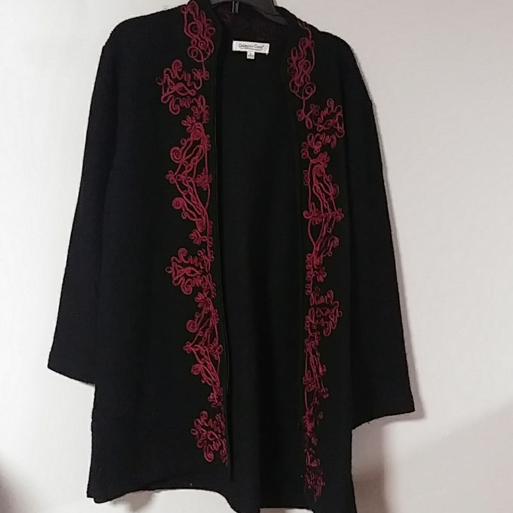 Long black, Coldwater Creek jacket